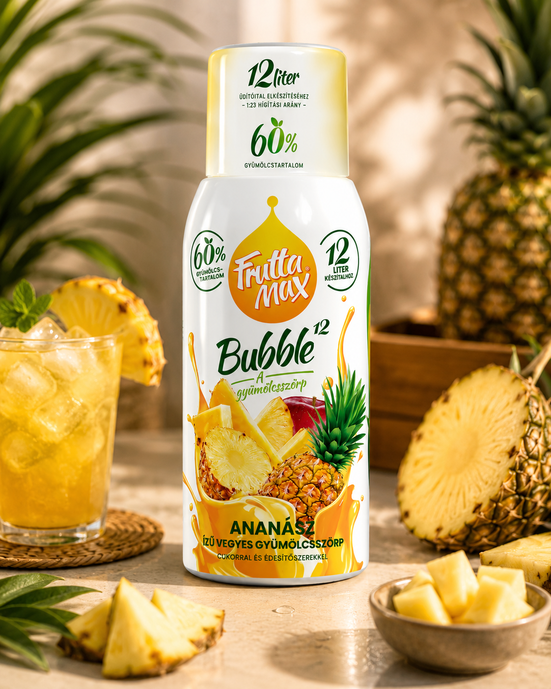 FruttaMax Ananász ízű gyümölcsszörp