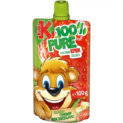 Kubu püré alma-banán-répa-eper 100 g (100%)