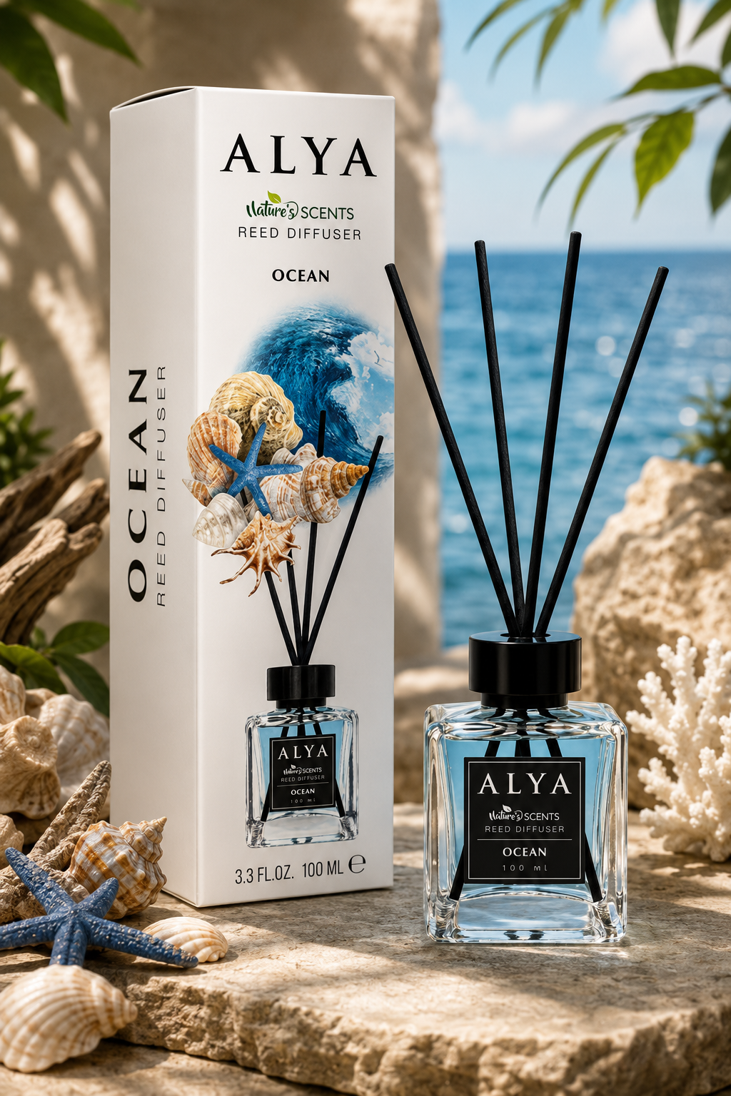 Alya Nature's Scents pálcás aroma diffúzor-Ocean