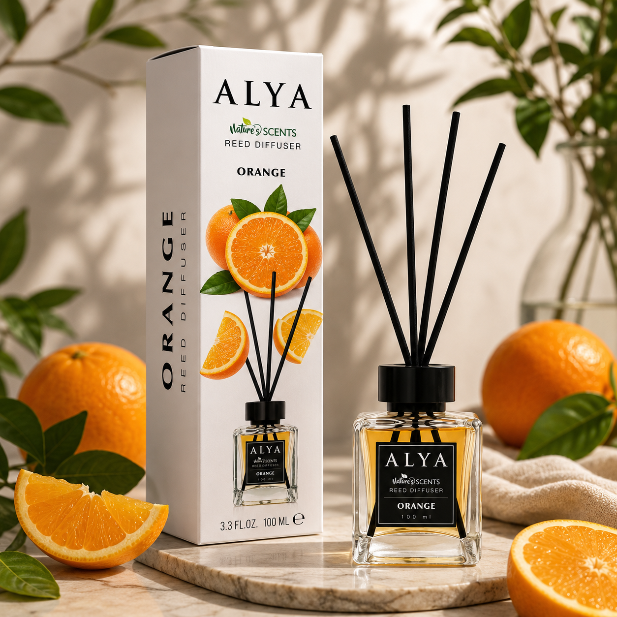 Alya Nature's Scents pálcás aroma diffúzor-Orange