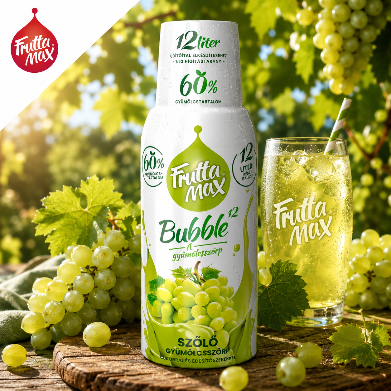 FruttaMax Szőlő ízű gyümölcsszörp
