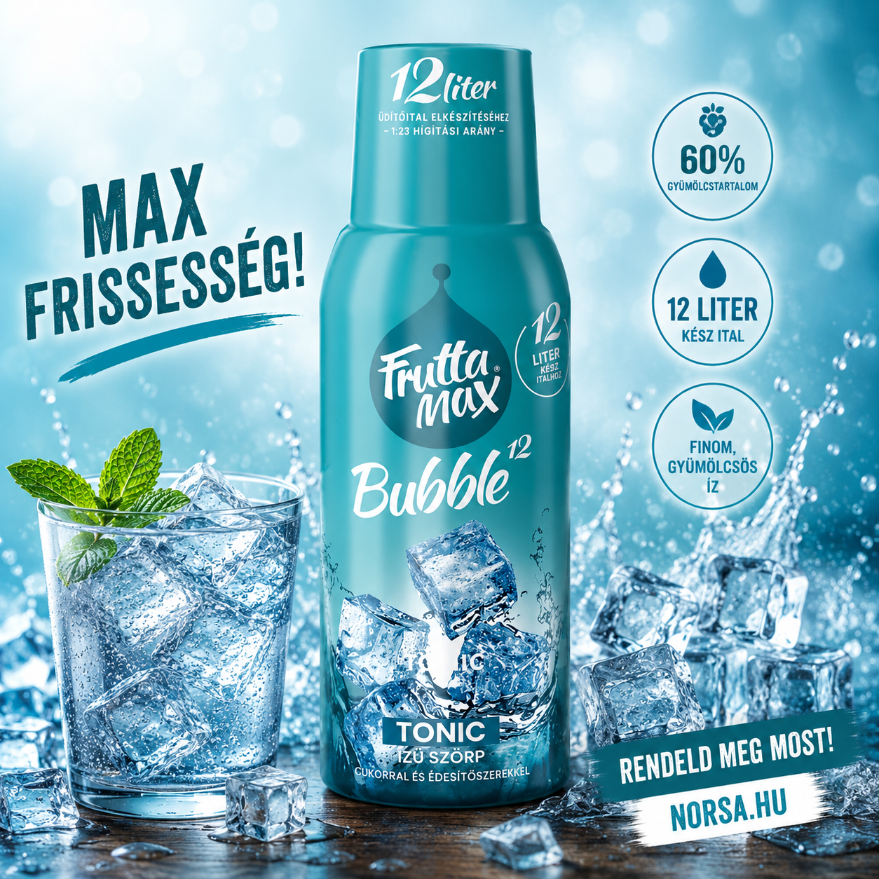 FruttaMax Tonic ízű szörp